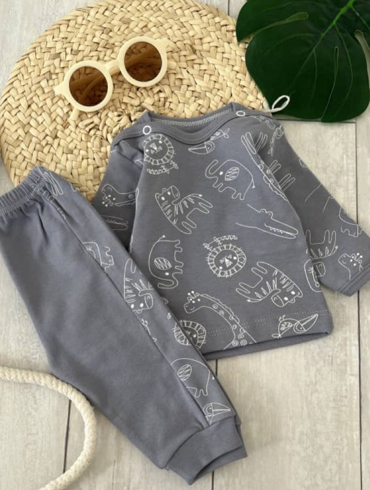 ست دورس و شلوار طرح حیوانات