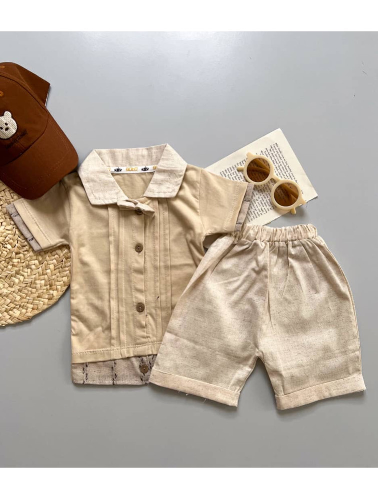 ست تیشرت و شلوار یقه پاپیونی