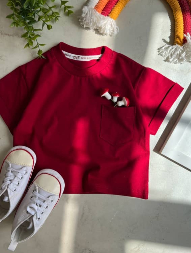 تیشرت رنگی رنگی تک جیب