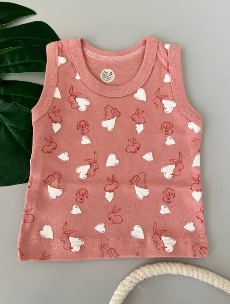 سرویس باز دخترانه قلب و خرگوش (رکابی)