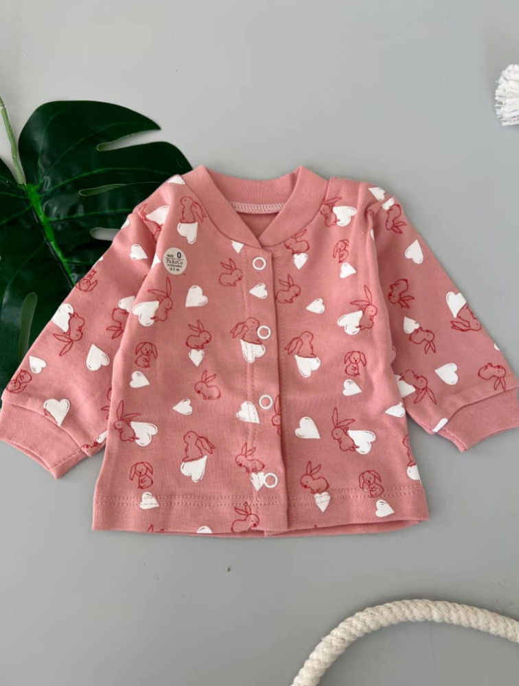 سرویس باز دخترانه قلب و خرگوش (کت دکمه دار)