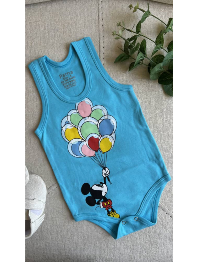 زیردکمه رکابی آبی طرح میکی موس