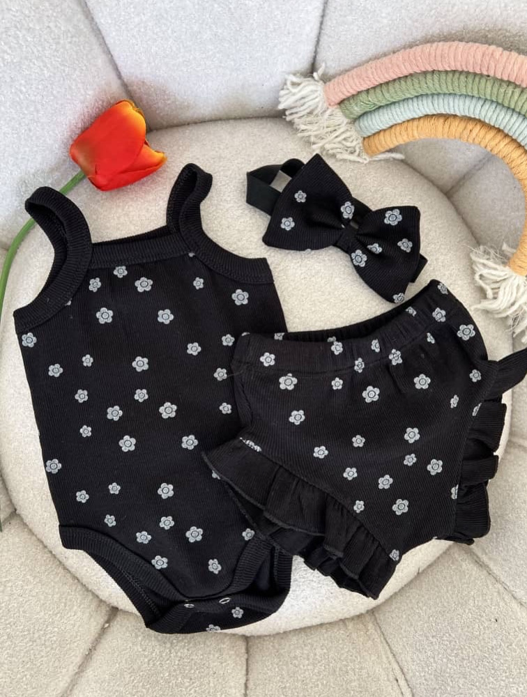 سه تیکه کبریتی طرح گل