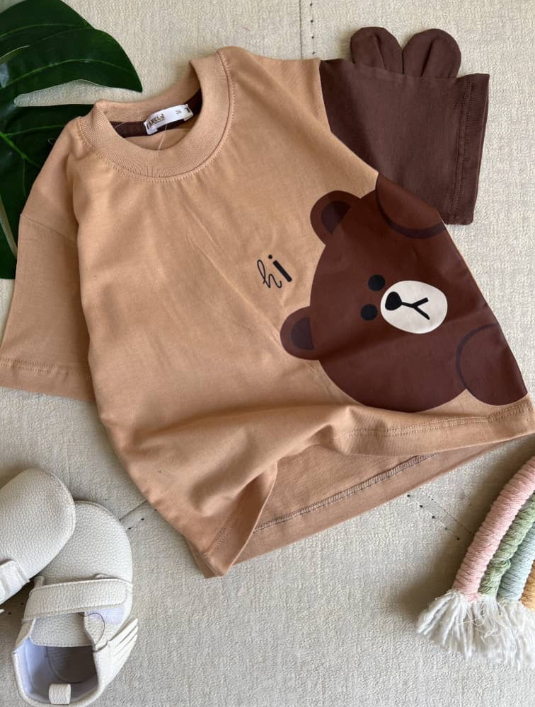 تیشرت آستین کوتاه طرح تدی