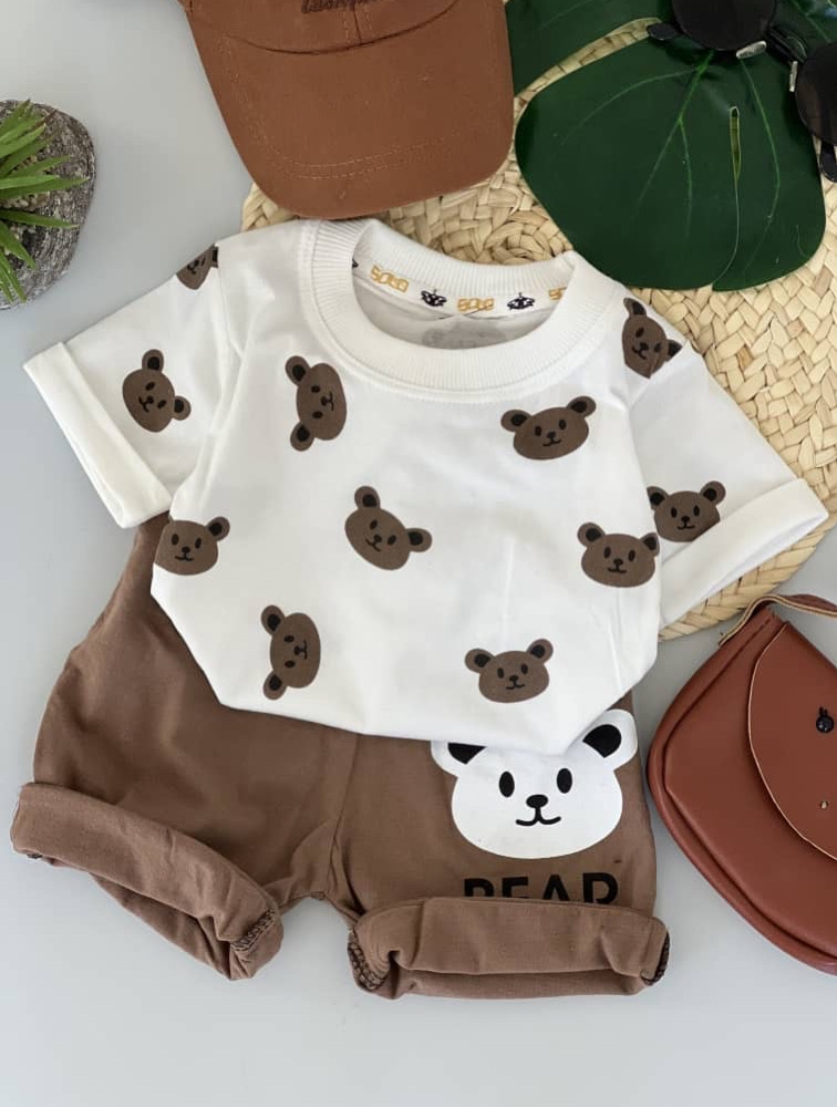 دوتیکه اسپرت طرح تدی سفید