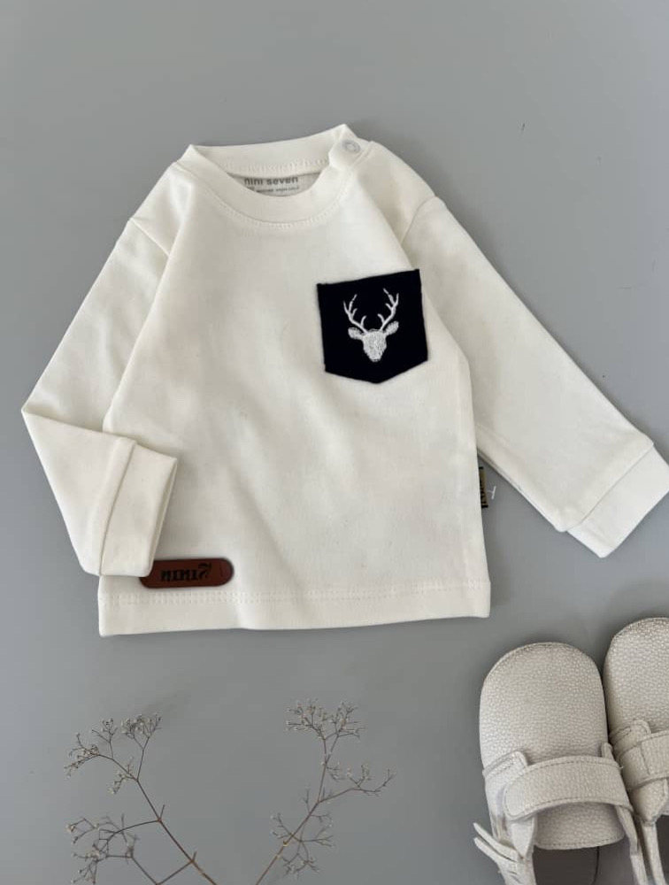 سرویس باز طرح گوزن (بلوز آستین بلند)