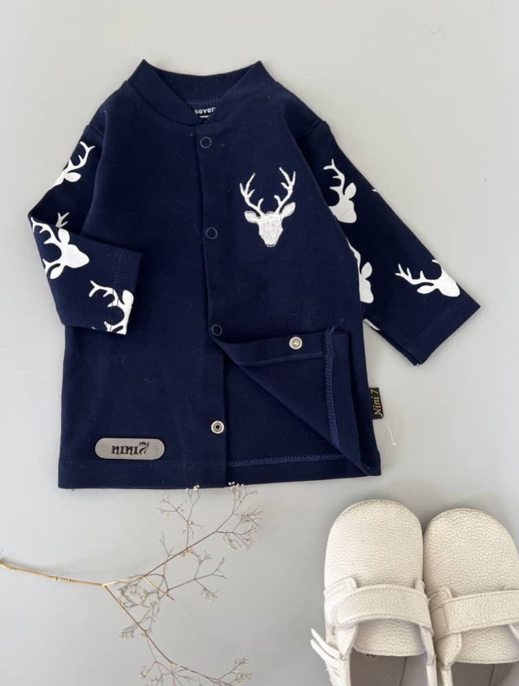 سرویس باز طرح گوزن (کت دکمه دار)