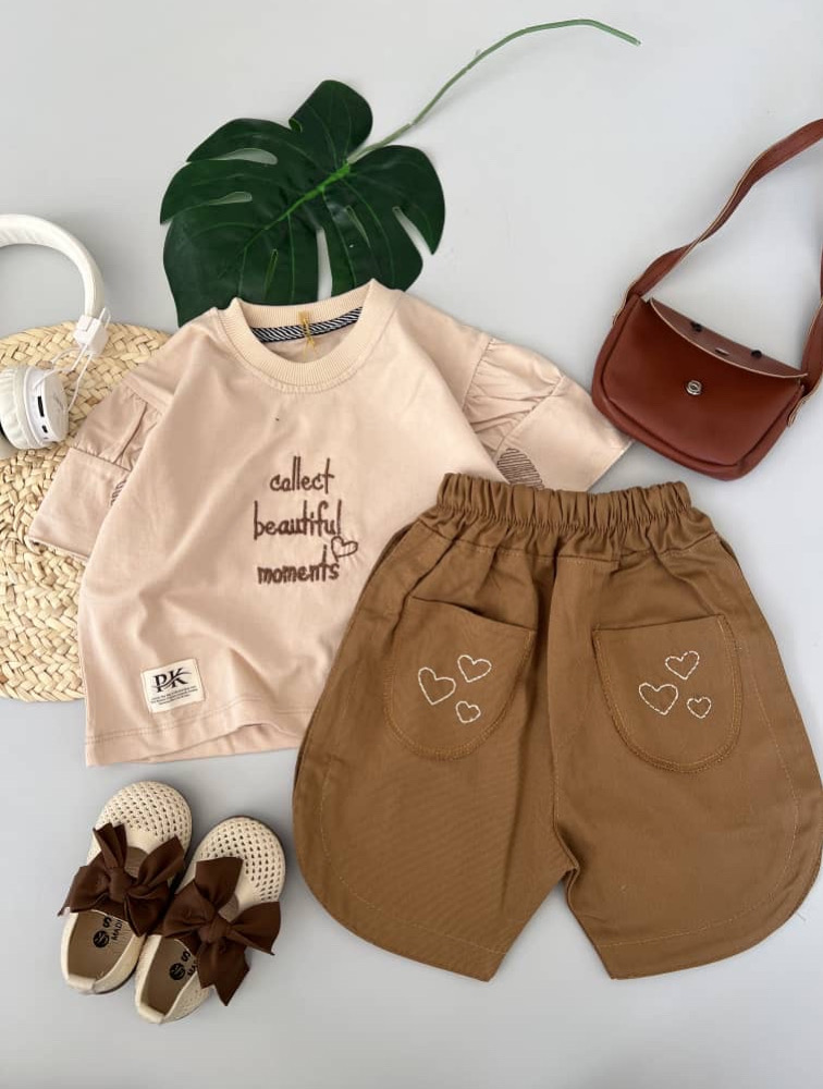 تیشرت شلوارک دخترانه Beautiful