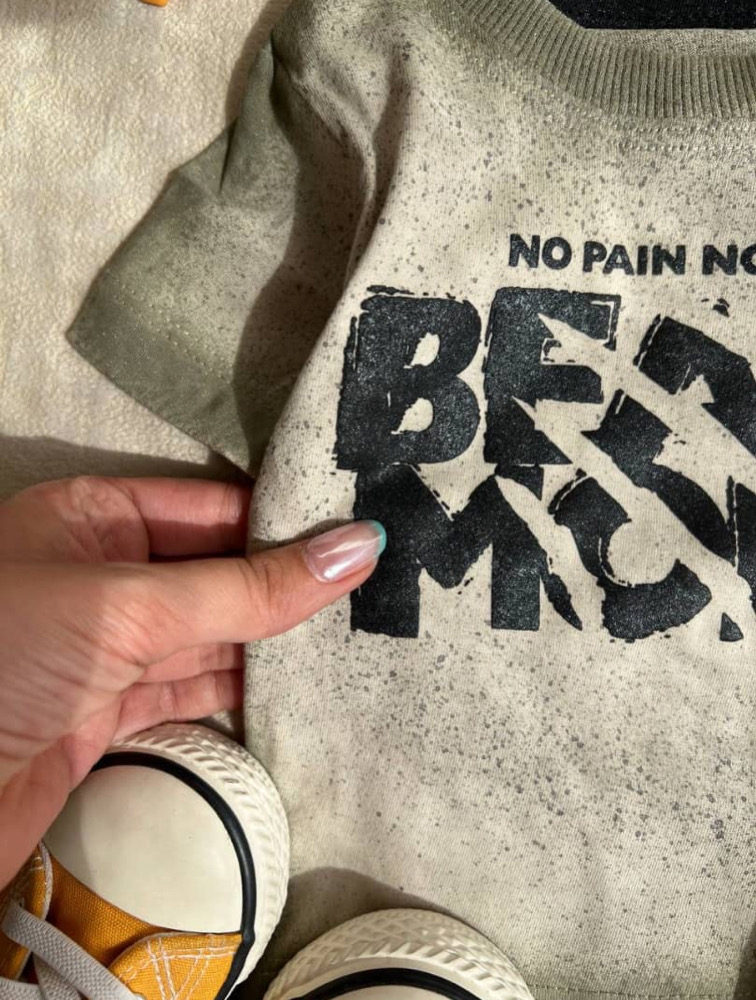 ست تیشرت شلوارک سبز Best Mode