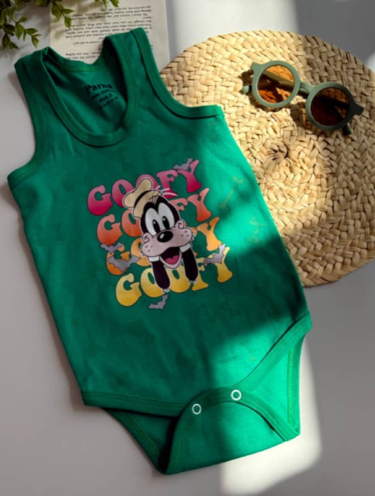 زیردکمه رکابی سبز طرح سگ گوفی