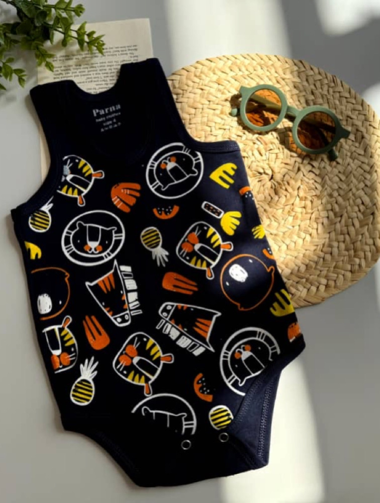 زیردکمه رکابی سرمه ای طرح گربه