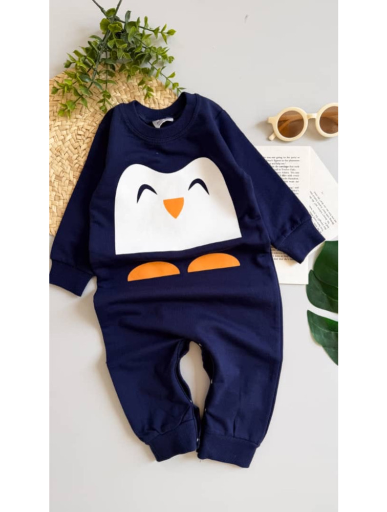 سرهمی سرمه ای طرح پنگوئن