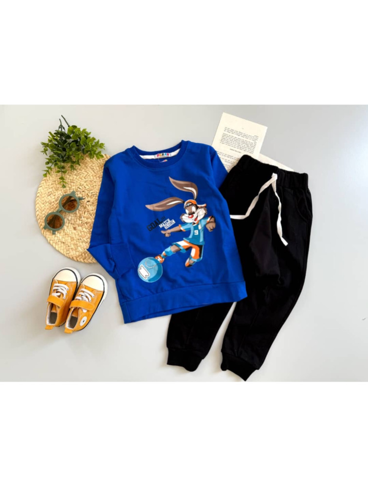 ست دورس و شلوار خرگوشی آبی