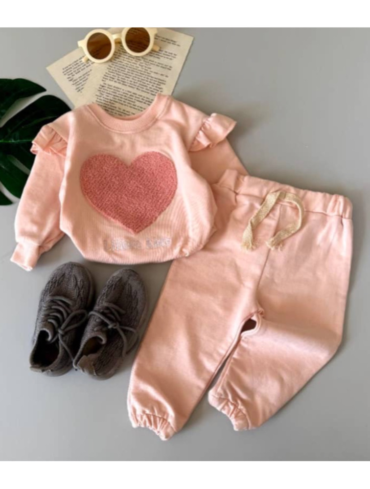 ست دورس و شلوار طرح قلب