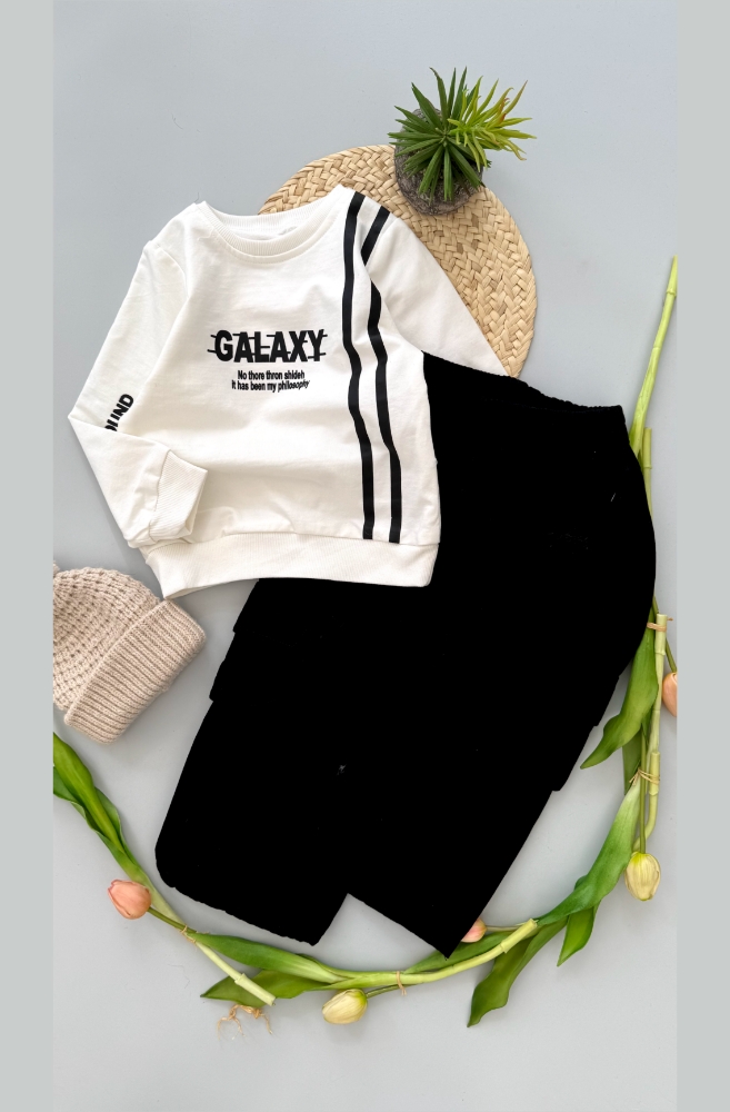 ست دورس شلوار کارگو مشکی