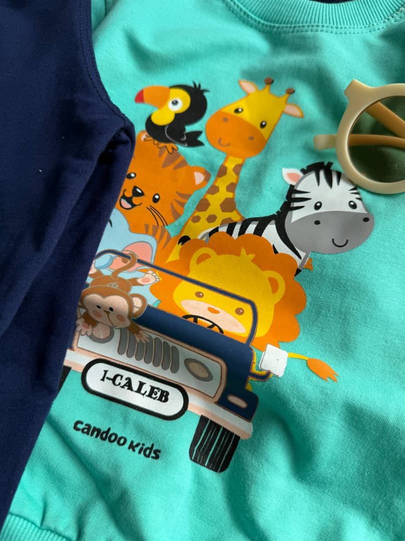 بلوز شلوار ماشین حیوانات