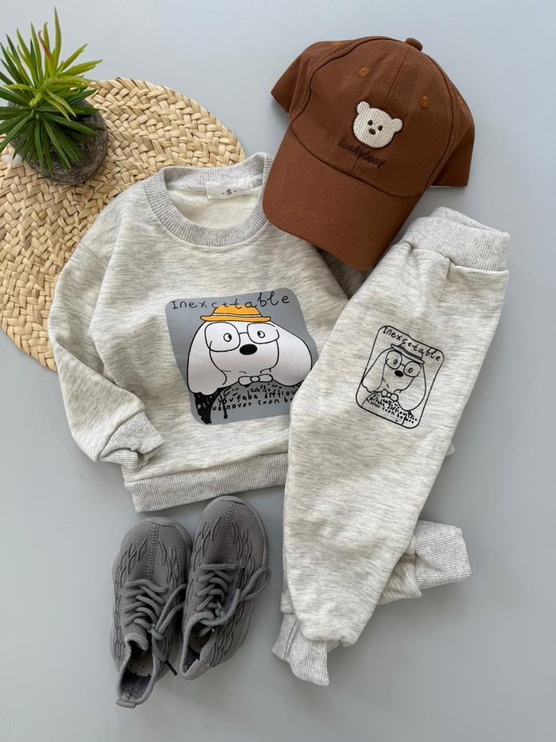 بلوز شلوار لاینر دار سگ عینکی