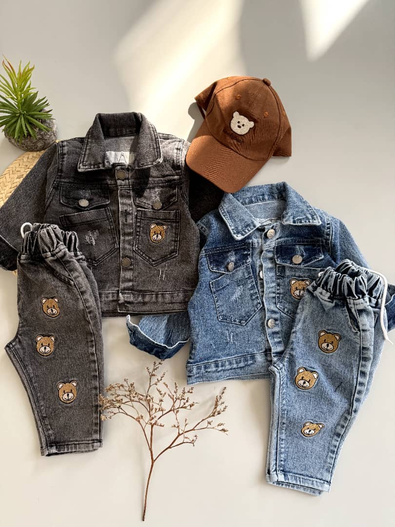 کت شلوار جین تدی