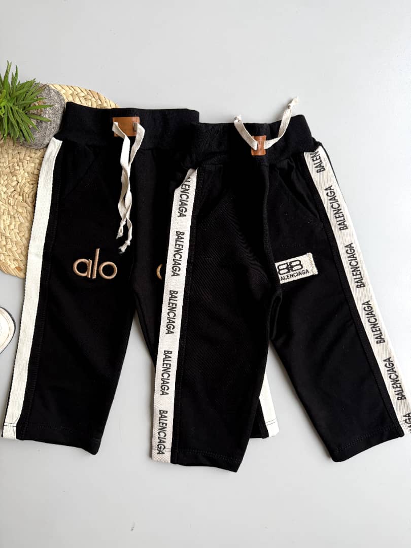 شلوار نیم بگ مشکی