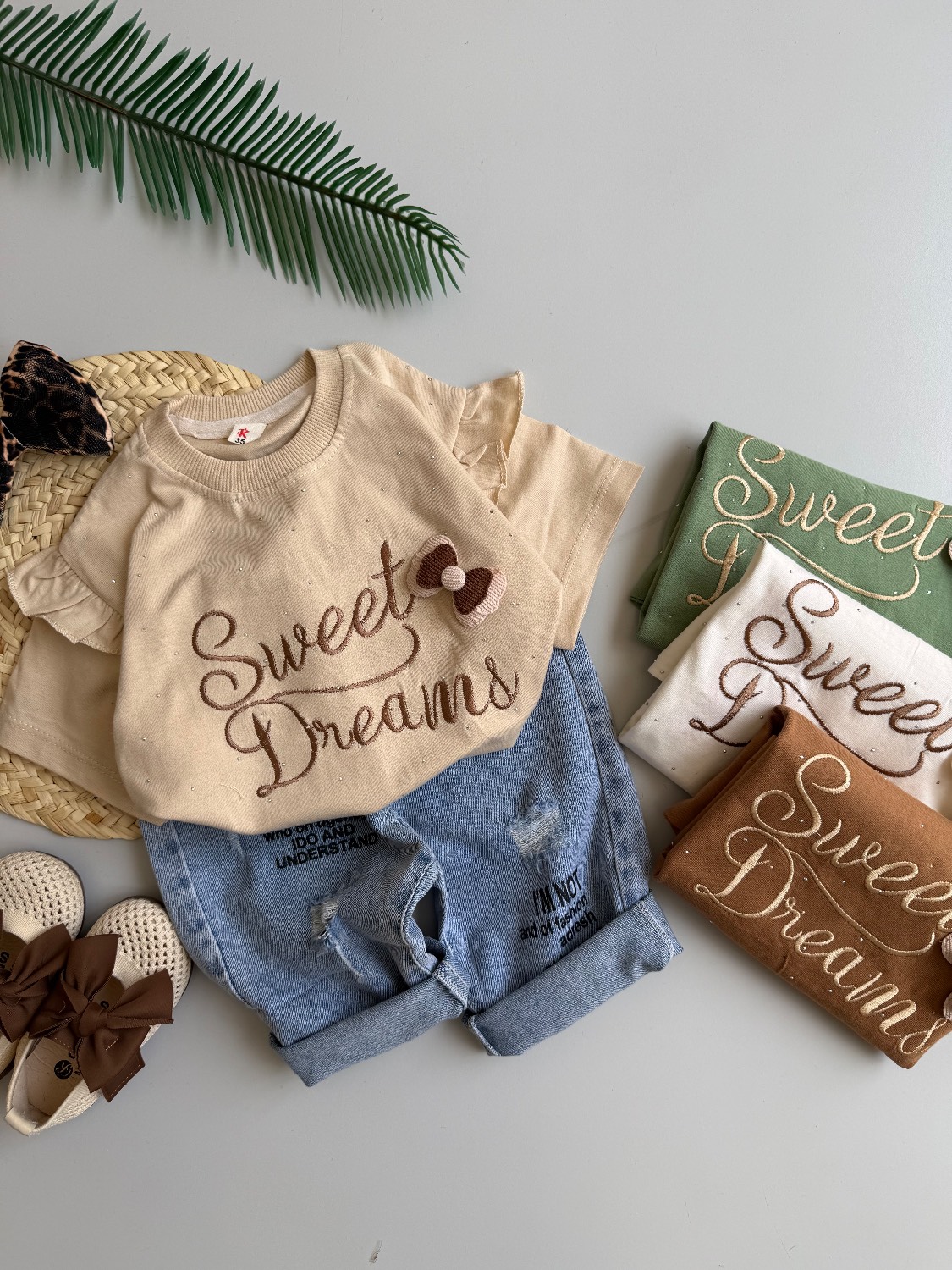 تیشرت دخترانه نگینی Suite Dreams